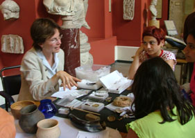 Seeing and touching real and replica objects