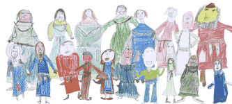 Drawings of Anglo-Saxons
