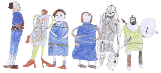 Drawings of Anglo-Saxons