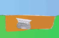 Cremation burial in the ground